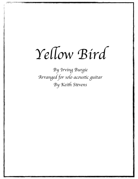 Free Sheet Music Yellow Bird