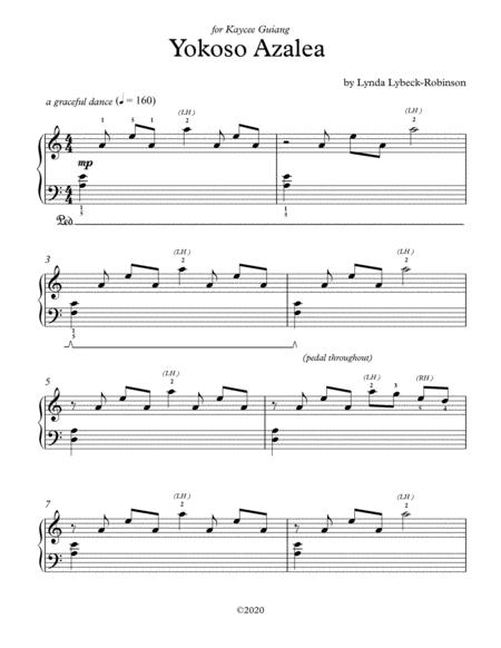 Free Sheet Music Yokoso Azalea