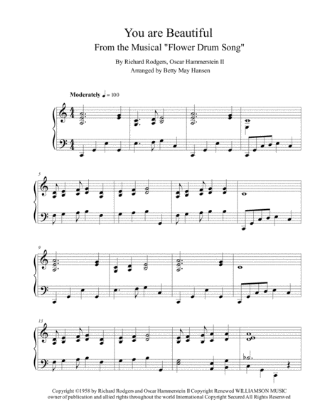 You Are Beautiful Sheet Music