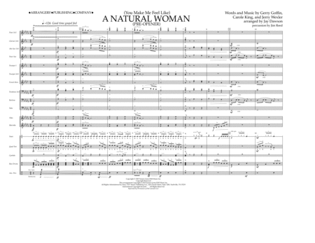 Free Sheet Music You Make Me Feel Like A Natural Woman Pre Opener Arr Jay Dawson Conductor