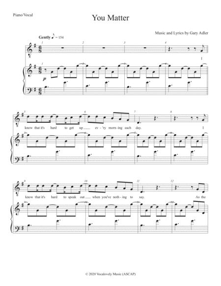 You Matter Sheet Music