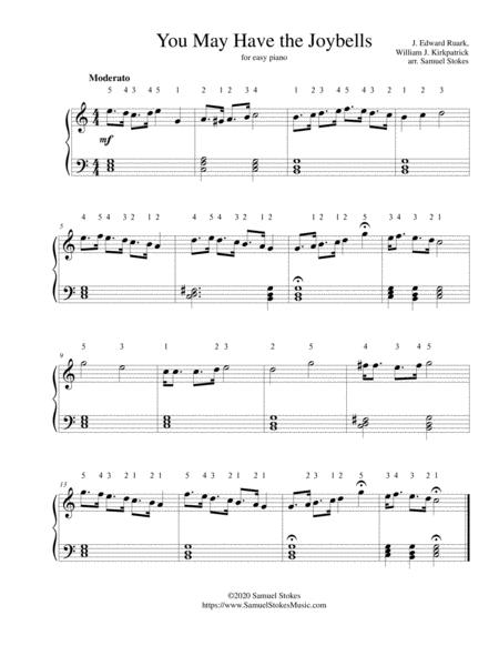 You May Have The Joybells For Easy Piano Sheet Music