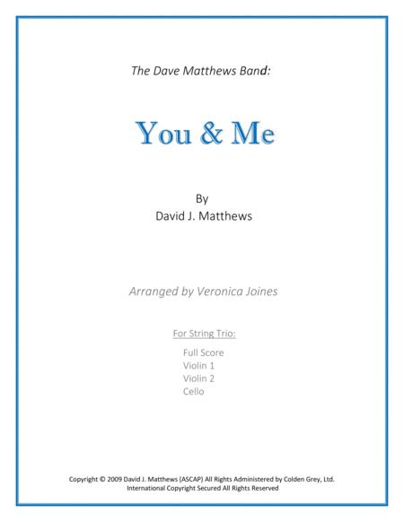 You Me For String Trio Sheet Music