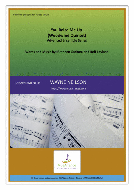 You Raise Me Up For Woodwind Quintet Sheet Music