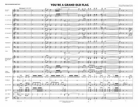 You Re A Grand Old Flag Flex Marching Band Sheet Music