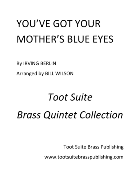 You Ve Got Your Mothers Blue Eyes Sheet Music