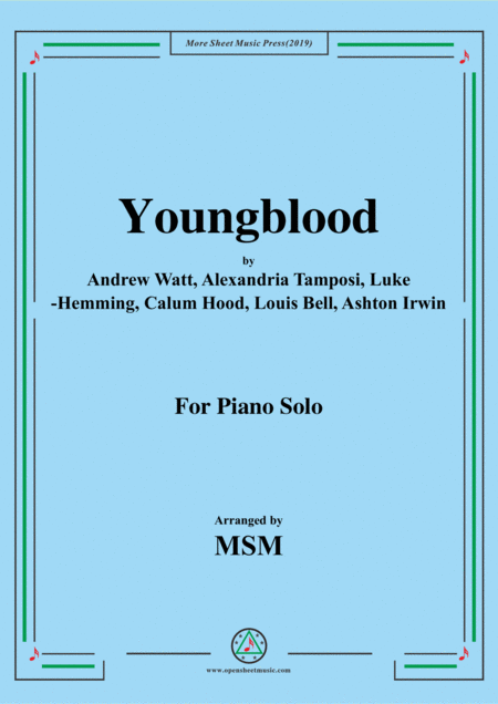 Youngblood For Piano Solo Sheet Music