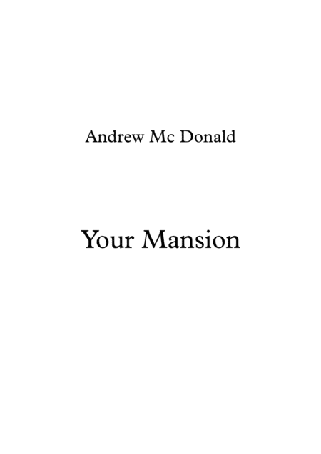 Your Mansion Sheet Music