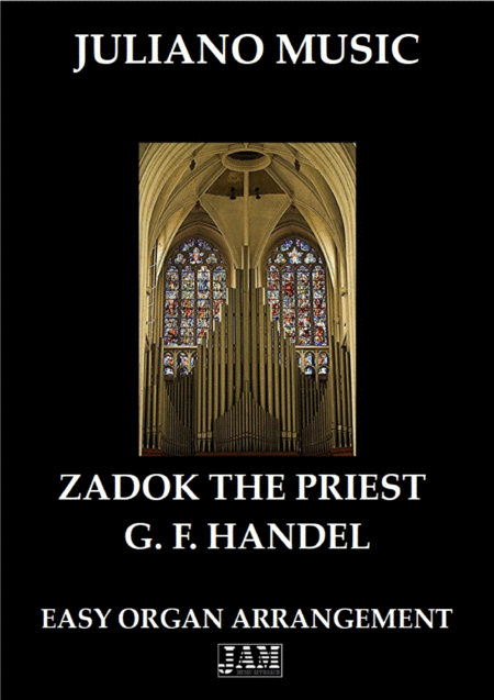 Zadok The Priest Easy Organ G F Handel Sheet Music