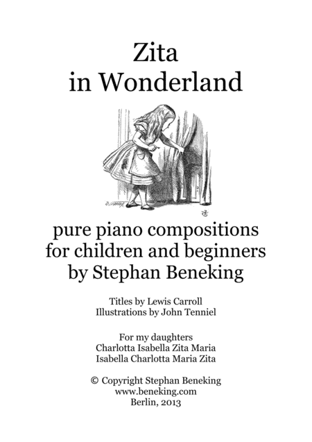 Free Sheet Music Zita In Wonderland 24 Piano Miniatures For Children And Beginners