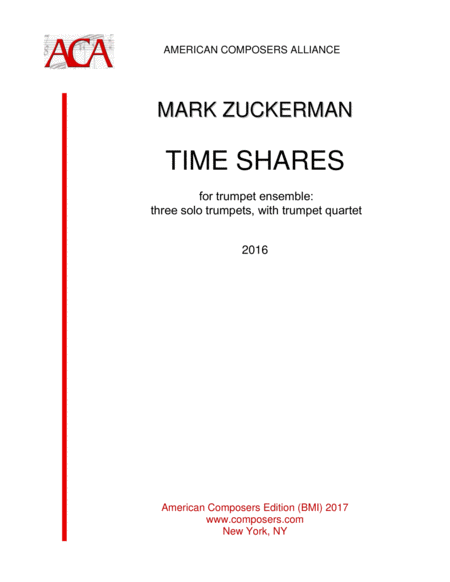 Free Sheet Music Zuckerman Time Shares Trumpet Ensemble