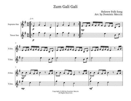 Zum Gali Gali Soprano Sax And Tenor Sax Duet Sheet Music