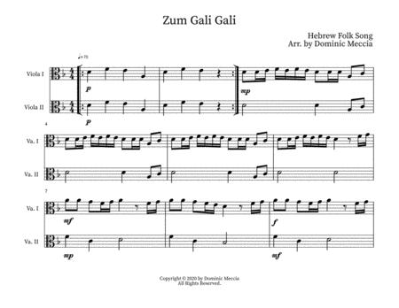 Zum Gali Gali Viola Duet Sheet Music