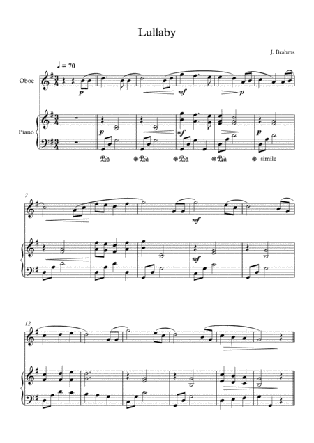 10 Easy Classical Pieces For Oboe Piano Vol 3 Page 2