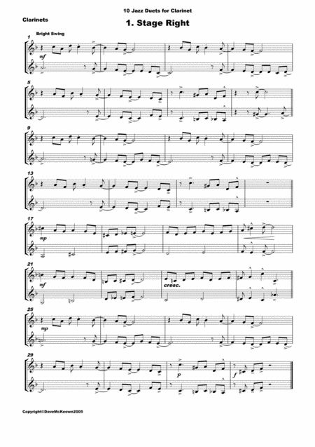 10 Jazz Duets For Clarinet Page 2