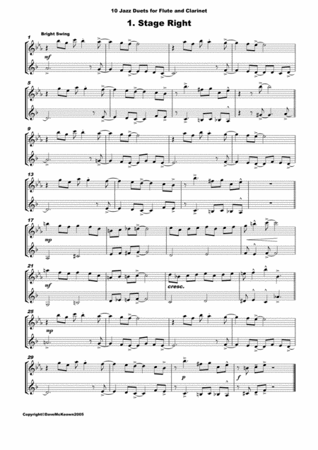 10 Jazz Duets For Flute And Clarinet Page 2