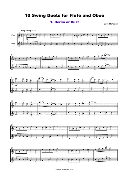 10 Swing Duets For Flute And Oboe Page 2