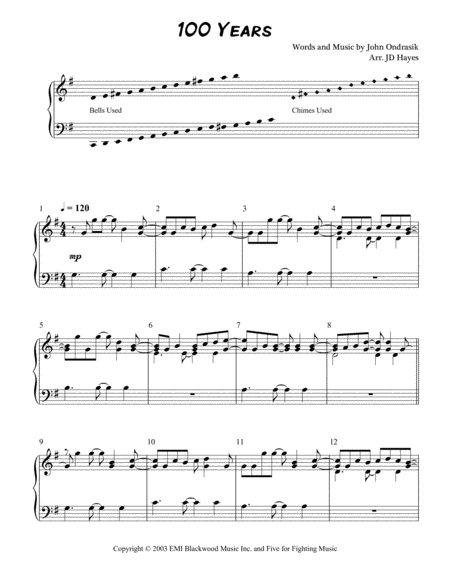 100 Years Handbell Part Page 2