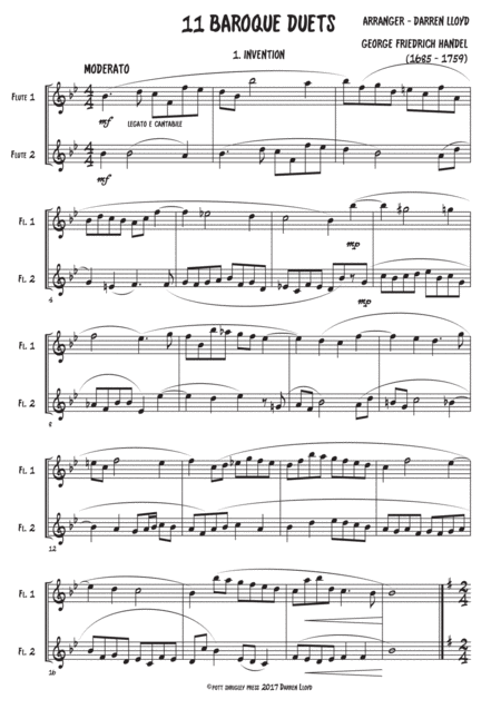 11 Baroque Flute Duets Page 2