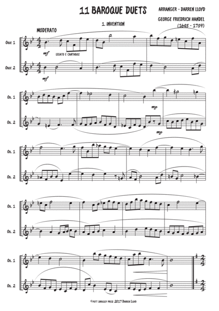 11 Baroque Oboe Duets Page 2