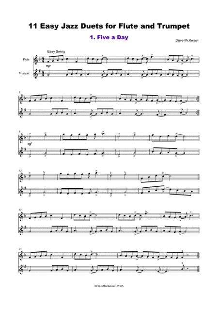 11 Easy Jazz Duets For Flute And Trumpet Page 2