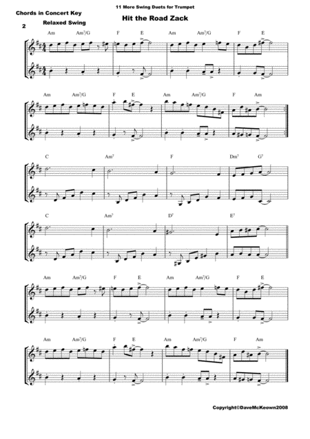 11 More Swing Duets For Trumpet Page 2