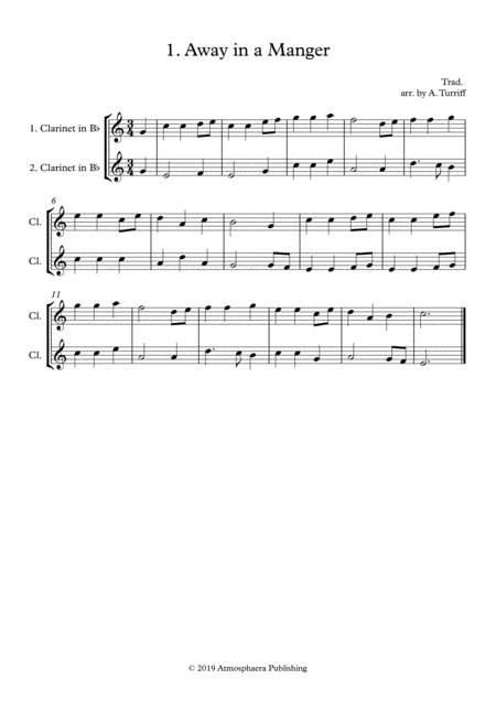 12 Easy Christmas Duets For Clarinet Crossing The Break Page 2