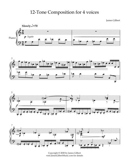 12 Tone Composition For 4 Voices Pn Page 2