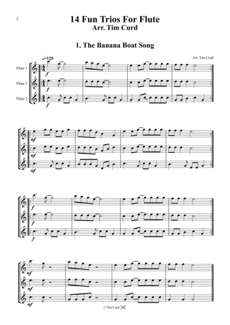 14 Fun Trios For Flute Page 2