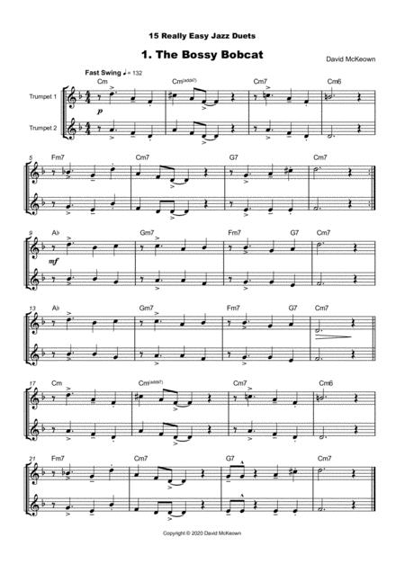 15 Really Easy Jazz Duets For Cool Cats For Trumpet Duet Page 2