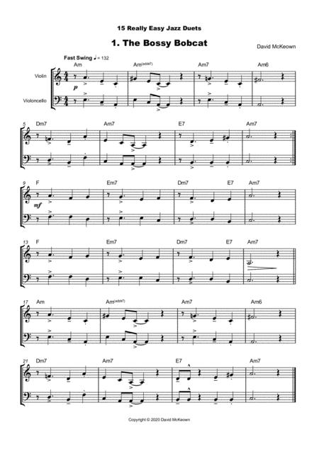 15 Really Easy Jazz Duets For Cool Cats For Violin And Cello Duet Page 2