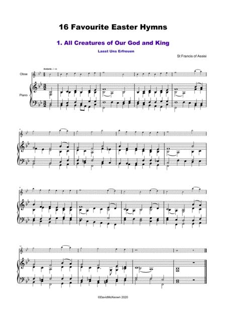 16 Favourite Easter Hymns For Solo Oboe And Piano Page 2