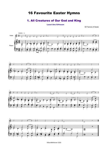 16 Favourite Easter Hymns For Solo Violin And Piano Page 2
