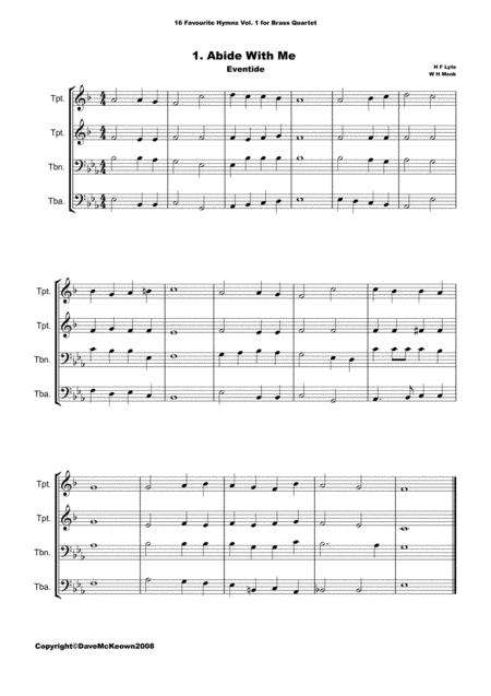 16 Favourite Hymns For Brass Quartet Vol 1 Page 2