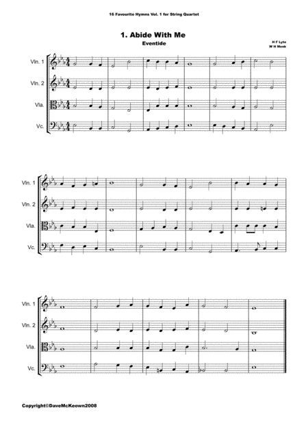 16 Favourite Hymns For String Quartet Vol 1 Page 2