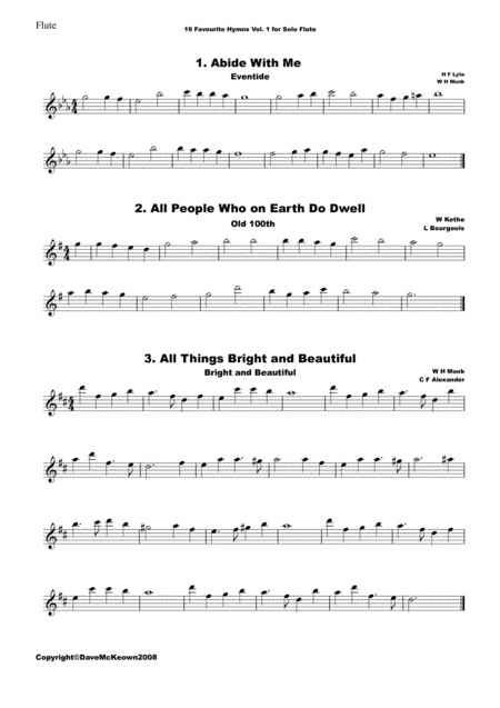 16 Favourite Hymns Vol 1 For Solo Flute Page 2