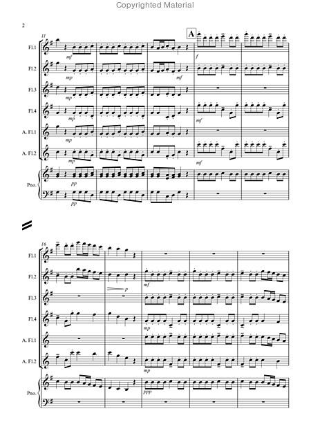 2 Classical Favourites For Flute Quartet Volume One Page 2