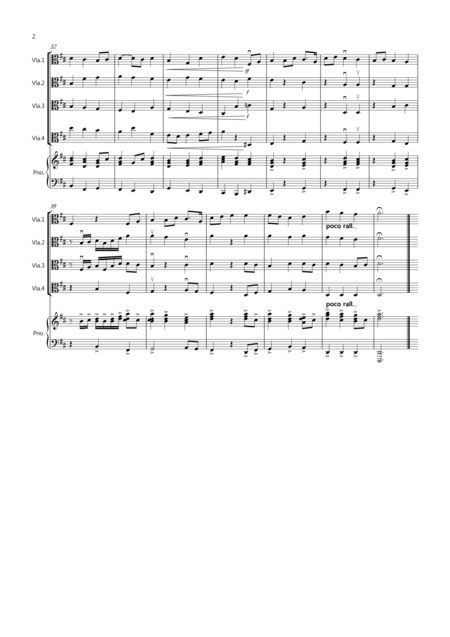 2 Classical Favourites For Viola Quartet Volume Two Page 2