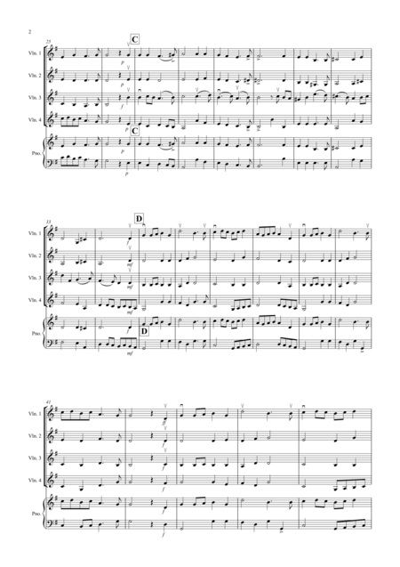 2 Classical Favourites For Violin Quartet Volume Three Page 2