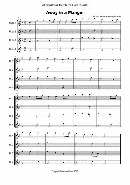 20 Favourite Christmas Carols For Flute Quartet Page 2