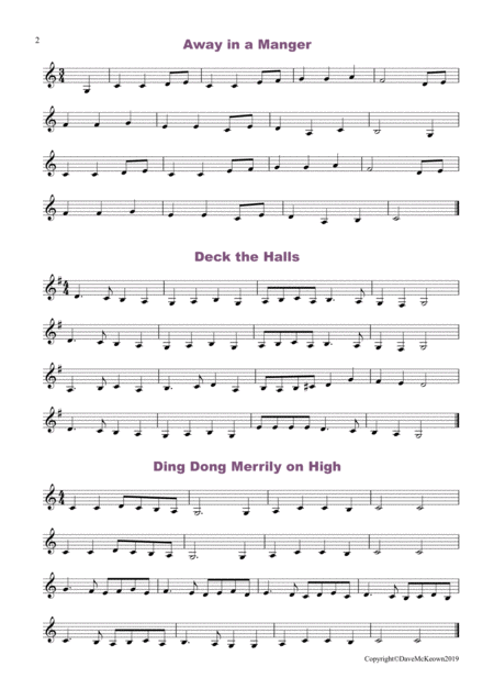20 Really Easy Christmas Carols For Clarinet Below The Break Page 2