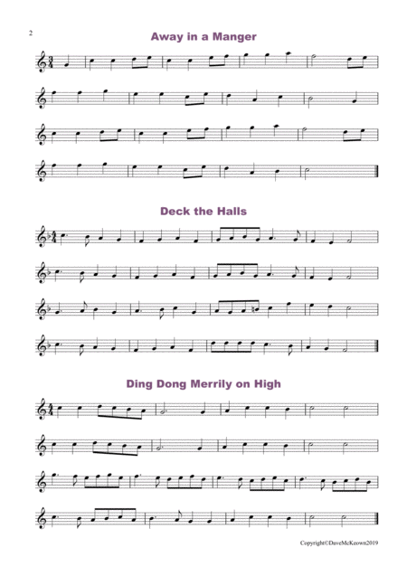 20 Really Easy Christmas Carols For Flute Page 2