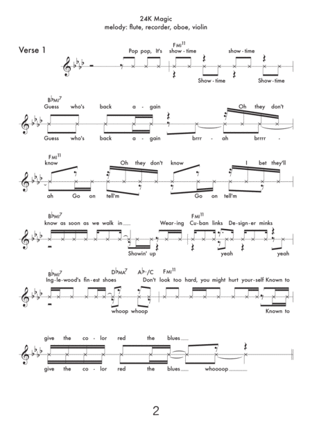 24k Magic For C Instruments Page 2