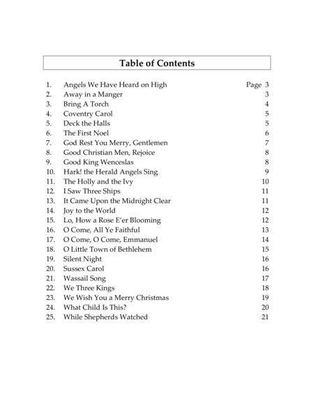 25 Christmas Carol Favorites For Tuba Quartet Page 2