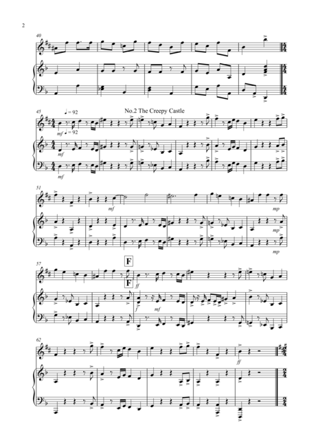 3 Halloween Pieces For Alto Saxophone And Piano Page 2