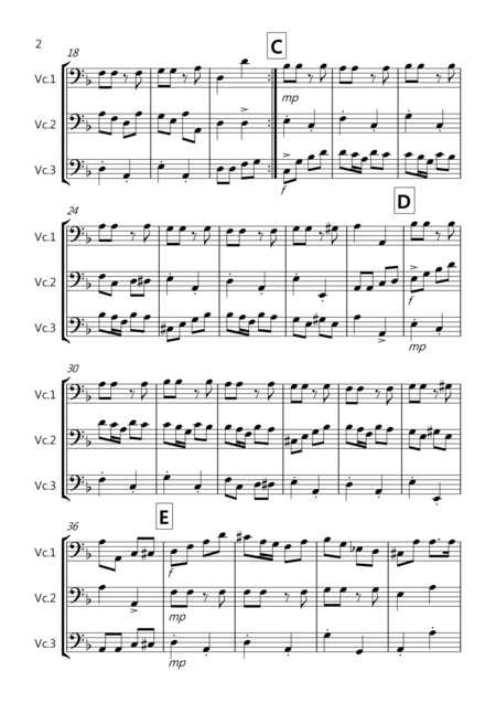 3 Halloween Pieces For Cello Trio Page 2