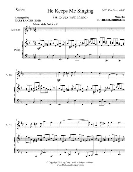 3 Hymns Of Joy For Alto Sax And Piano With Score Parts Page 2