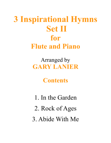 3 Inspirational Hymns Set Ii Duets For Flute Piano Page 2