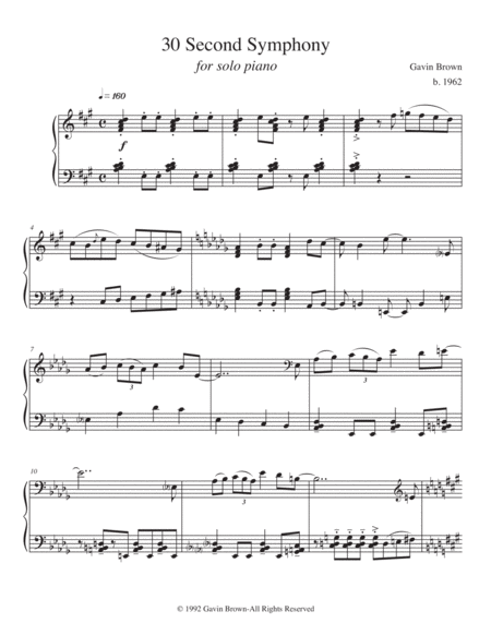 30 Second Symphony For Solo Piano Page 2