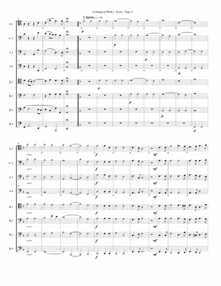 4 Liturgical Works By Mendelssohn For Trombone Or Low Brass Octet Page 2